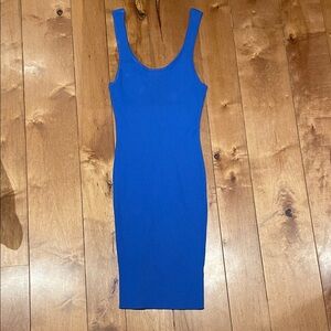 Forever 21 Classic Scoop Neck Bodycon Dress - Blue